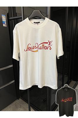 ルイヴィトンコピー炎のロゴプレス半袖シャツ