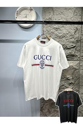 グッチスーパーコピー新しいスタンプロゴ半袖Tシャツ