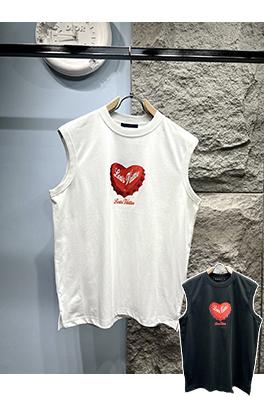 ルイヴィトン新しい愛のロゴ半袖Tシャツ