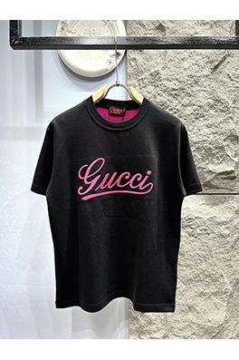 グッチコピー新しいサイン刺繍半袖Tシャツ