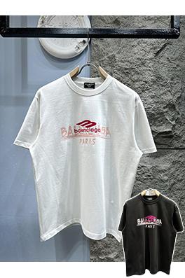 バレンシアガ新しい音符半袖Tシャツ