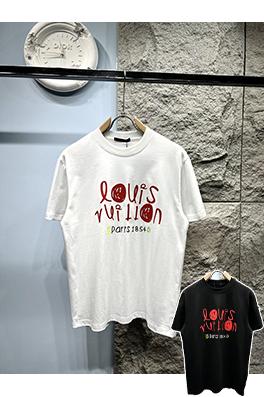 ルイヴィトンスーパーコピー新しい漫画のアルファベット半袖Tシャツ