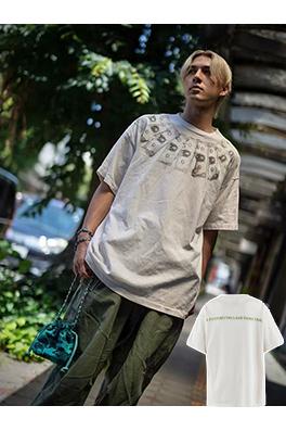 セント マイケル破壊風ヴィンテージTシャツ