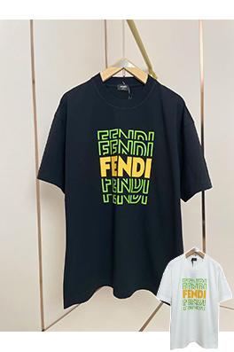 フェンディ新しいアルファベットのシリコンプリントTシャツ