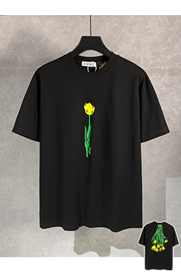 ロエベチューリップ柄 クルーネック半袖Tシャツ