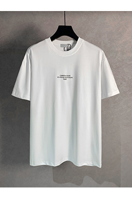 ディオールコピーロゴプリント クルーネック半袖Tシャツ