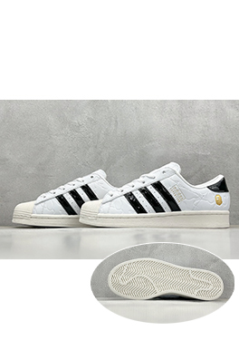 Bape x Adidas Superstar シェルトゥカジュアルスニーカー