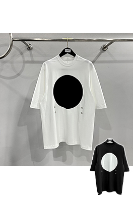 リックオウエンススーパーコピー新しい大きな丸い半袖Tシャツ