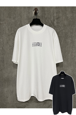 マルタンマルジェラ25ss新しいカレンダー透かし文字プリント半袖Tシャツ