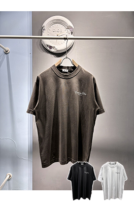 ディオール新しいベルベット立体ゴムTシャツ