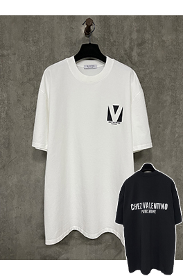 ヴァレンティノ25ssロゴアルファベットプリント半袖Tシャツ