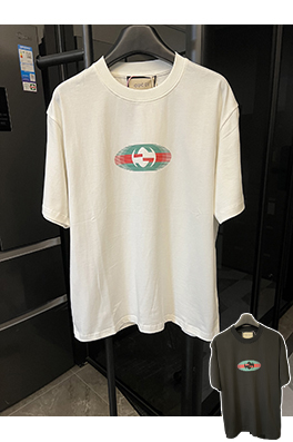 グッチダブルGプリントの半袖シャツ