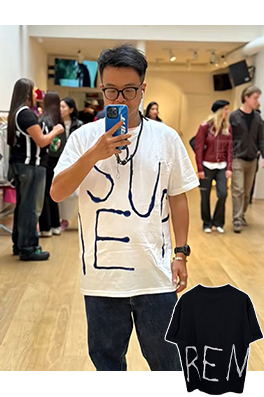 シュプリームSUPREME SS25 PAINTED TEE カラフルなプリントロゴ半袖シャツ