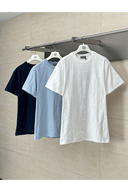 ディオール25SS新しいカット糸ジャカードラウンドネック半袖Tシャツ
