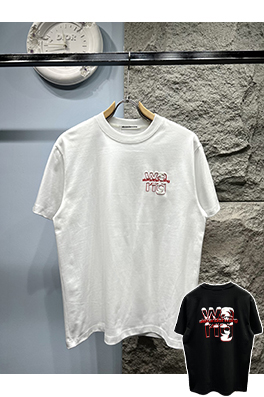アレキサンダーワンコピー新しい雪山文字半袖Tシャツ