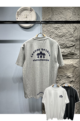 クロムハーツ新しいロゴ半袖Tシャツ