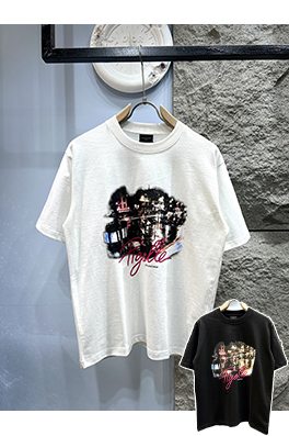 バレンシアガ新しいパリ半袖Tシャツ