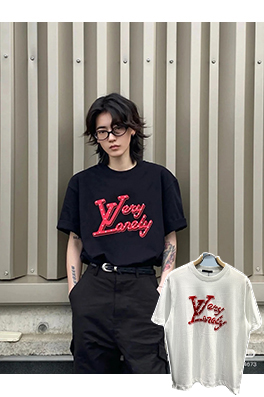 ルイヴィトンコピーパールレター半袖Tシャツ