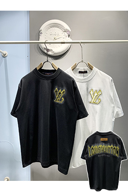 ルイヴィトンスーパーコピー新しいインクジェット刺繍Tシャツ