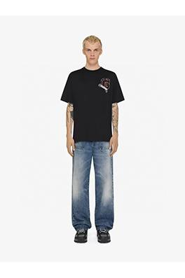 ジバンシイ 新しいCollegeラベリングTシャツ