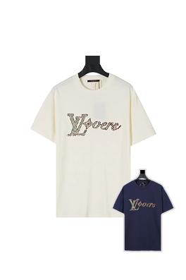 ルイヴィトンビーズ刺繍半袖Tシャツ