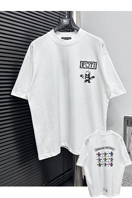 クロムハーツコピー25ssプリントラウンドネックTシャツ
