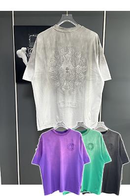 クロムハーツグラデーション刺繍logoTシャツ