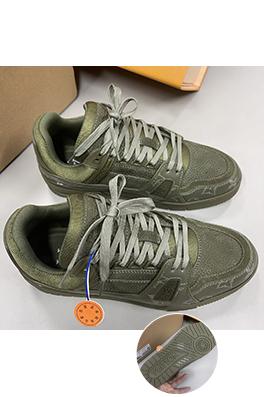 ルイヴィトンLouis V Trainer 25Ss ミリタリー迷彩配色スニーカー