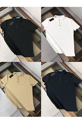 プラダコピーメンズラペル半袖ビジネスカジュアルポロシャツ