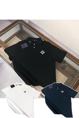 ルイヴィトンカジュアルポロ襟Tシャツ