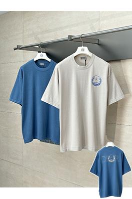 ディオールスーパーコピー刺繍ロゴ半袖Tシャツ