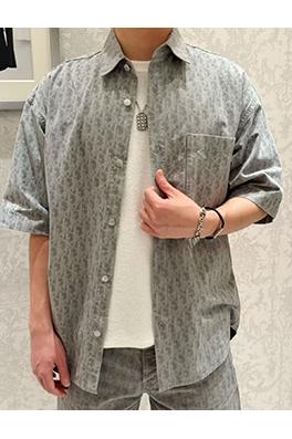 ディオールコピーモノグラム半袖シャツ