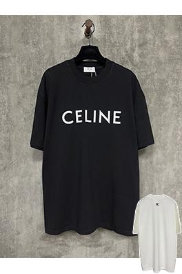 セリーヌ25ssクラシックロゴプリントヘビーポンド半袖Tシャツ