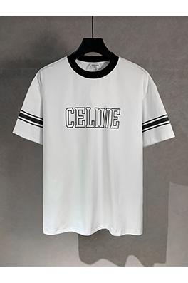 セリーヌスーパーコピー  アルファベットクルーネック半袖Tシャツ