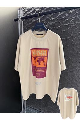 ルイヴィトンコピー 新しい地球のホットドリル半袖Tシャツ