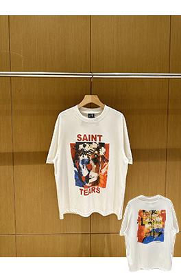 セント マイケル ピエロプリントアメリカンカジュアルヴィンテージ半袖Tシャツ