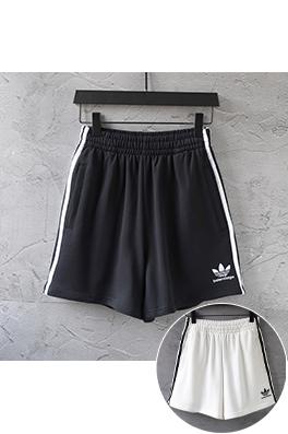 Balenciaga X Adidas 刺繍ショーツクロップドパンツビーチパンツ