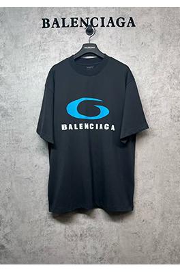 バレンシアガ ファッションプリントロゴ半袖Tシャツ