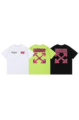 オフホワイト スタイリッシュなルーズバージョンの半袖Tシャツ