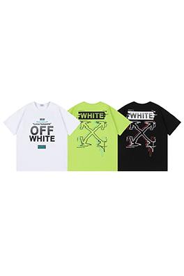 オフホワイトコピー 新しいルーズロゴプリント半袖Tシャツ
