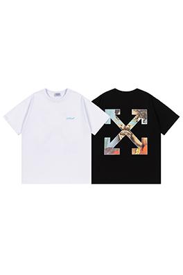 オフホワイトスーパーコピー クラシックなゆったりとした半袖Tシャツ
