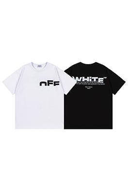 オフホワイト 新しいファッションルーズバージョンの半袖Tシャツ