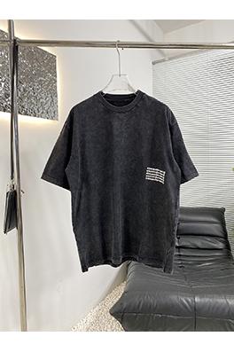 アレキサンダーワン クラシックな炒め色の半袖Tシャツ