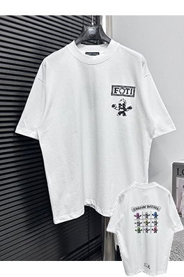 クロムハーツコピー25ssプリントラウンドネックTシャツ