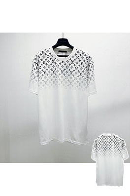 ルイヴィトングラデーションプリント半袖Tシャツ
