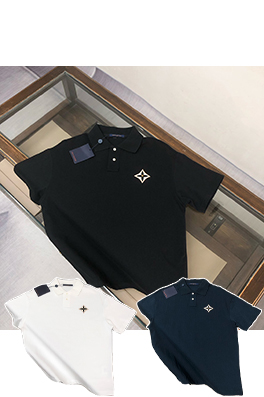 ルイヴィトンカジュアルポロ襟Tシャツ