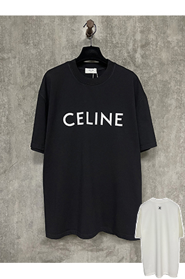 セリーヌ25ssクラシックロゴプリントヘビーポンド半袖Tシャツ