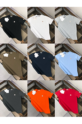 モンクレールスーパーコピー ロゴ刺繍ラウンドネック半袖Tシャツ