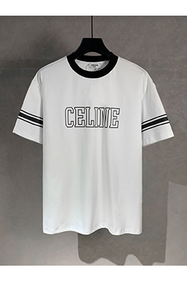 セリーヌスーパーコピー  アルファベットクルーネック半袖Tシャツ