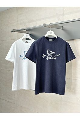 ディオール 新しい文字刺繍ロゴ半袖Tシャツ